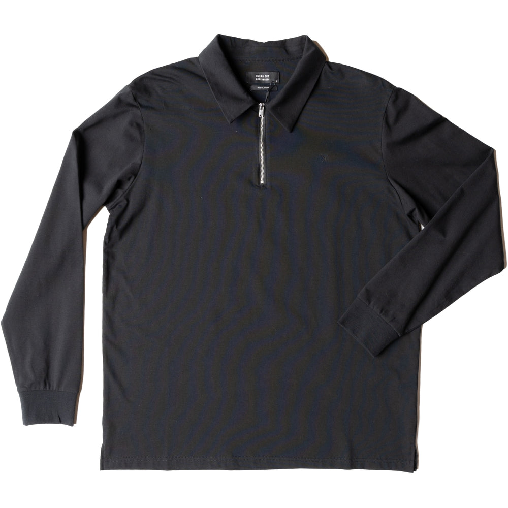 Black Clean Formal Polo T-Shirt