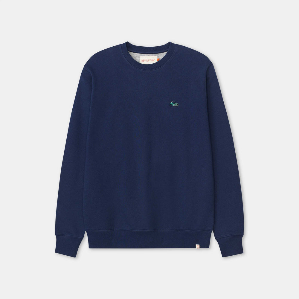 Navy Melange Application Jumper