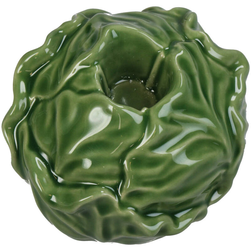 
                  
                    Green Cabbage Fine Earthenware Candle Stick
                  
                