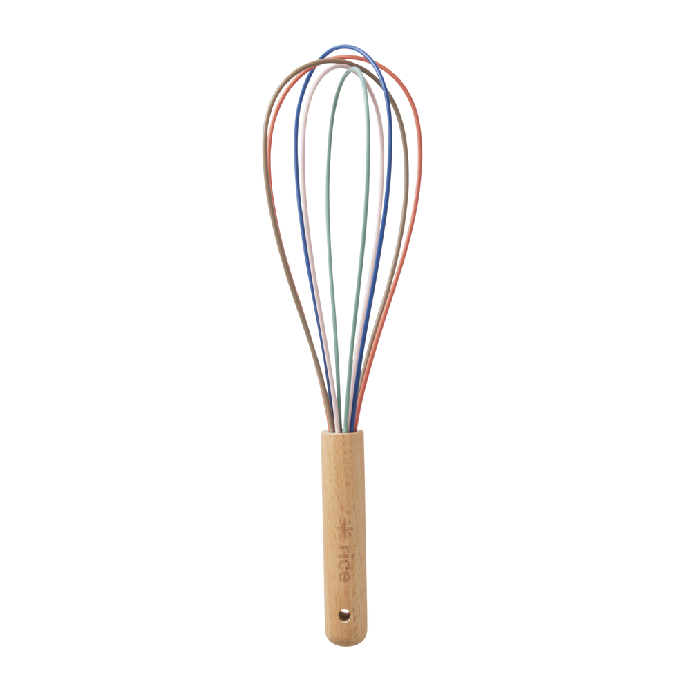 Medium A New York Minute Wooden Handle Silicone Whisk