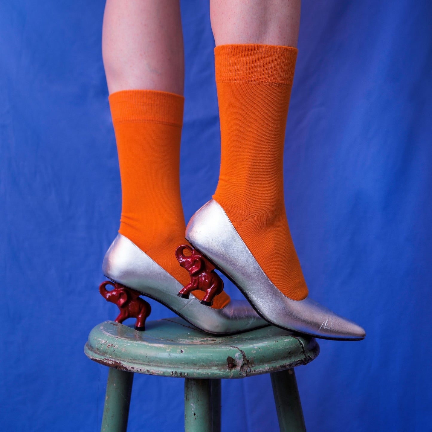 
                  
                    Orange Solid Socks
                  
                