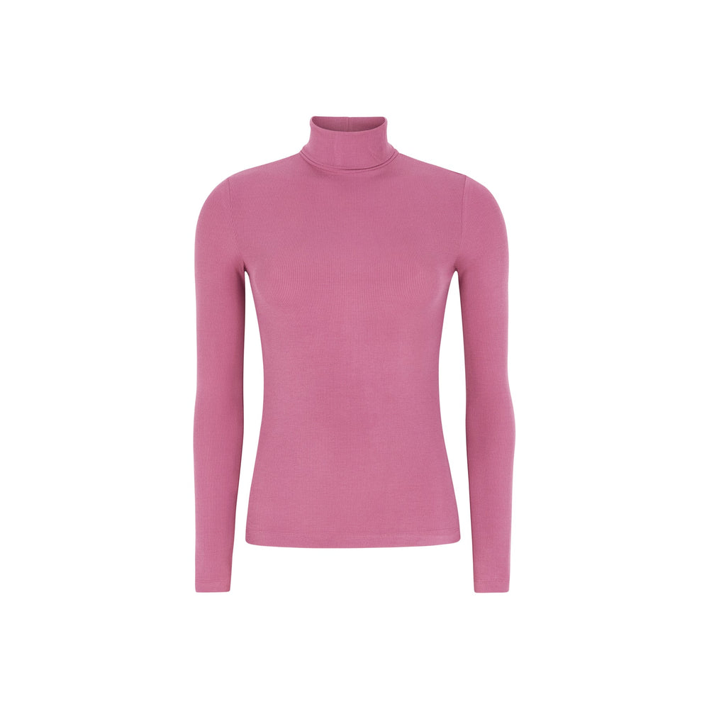 SRFENJA Rose Wine Rollneck T-Shirt