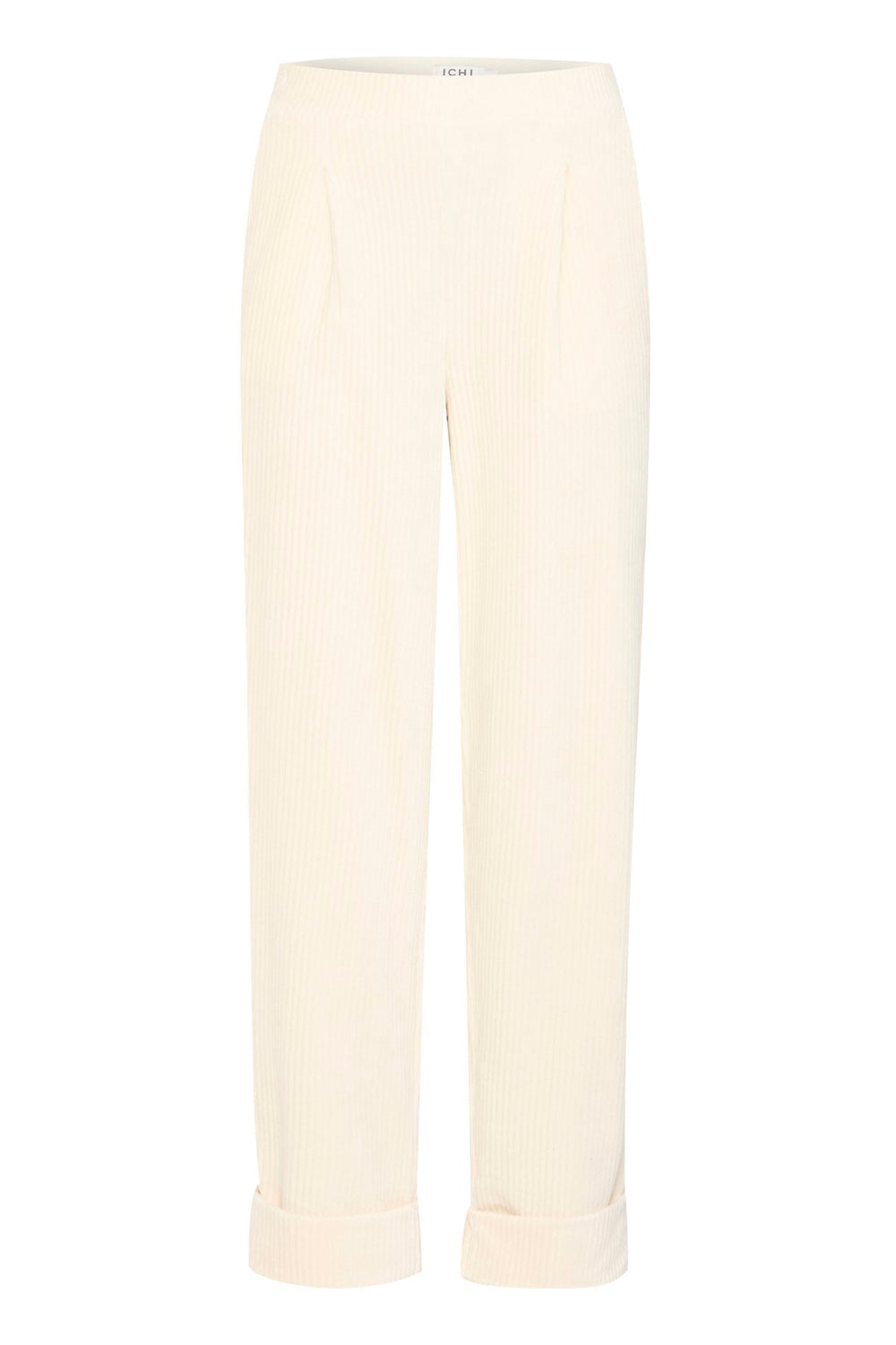 IHTAMARY Almond Milk Casual Trousers