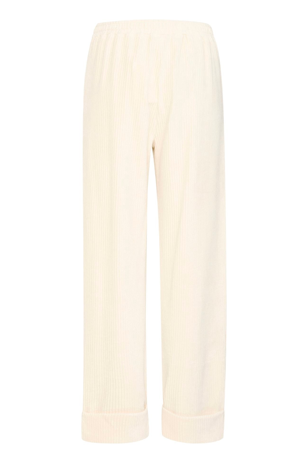 
                  
                    IHTAMARY Almond Milk Casual Trousers
                  
                