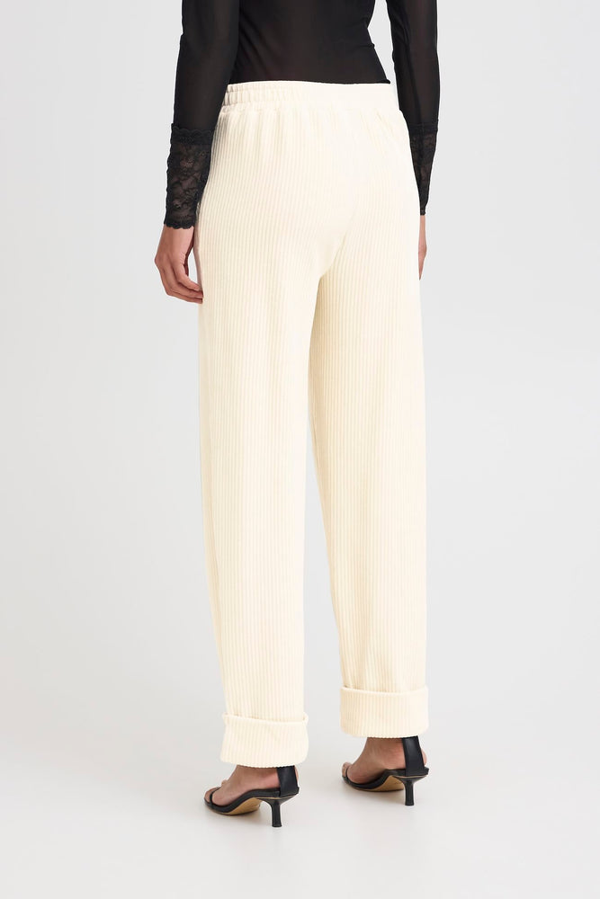 
                  
                    IHTAMARY Almond Milk Casual Trousers
                  
                