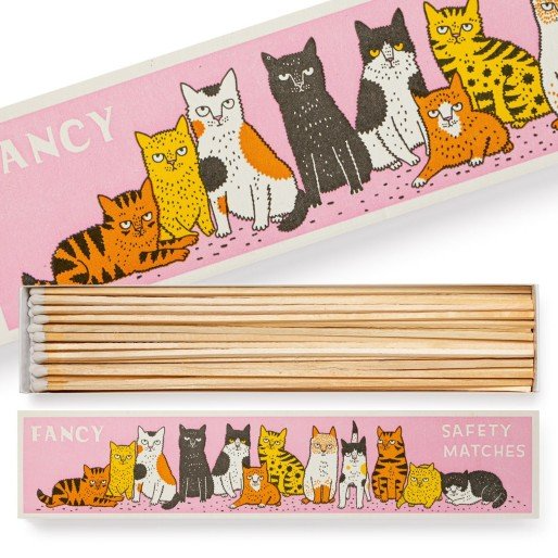 Fancy Cat Long Safety Matches