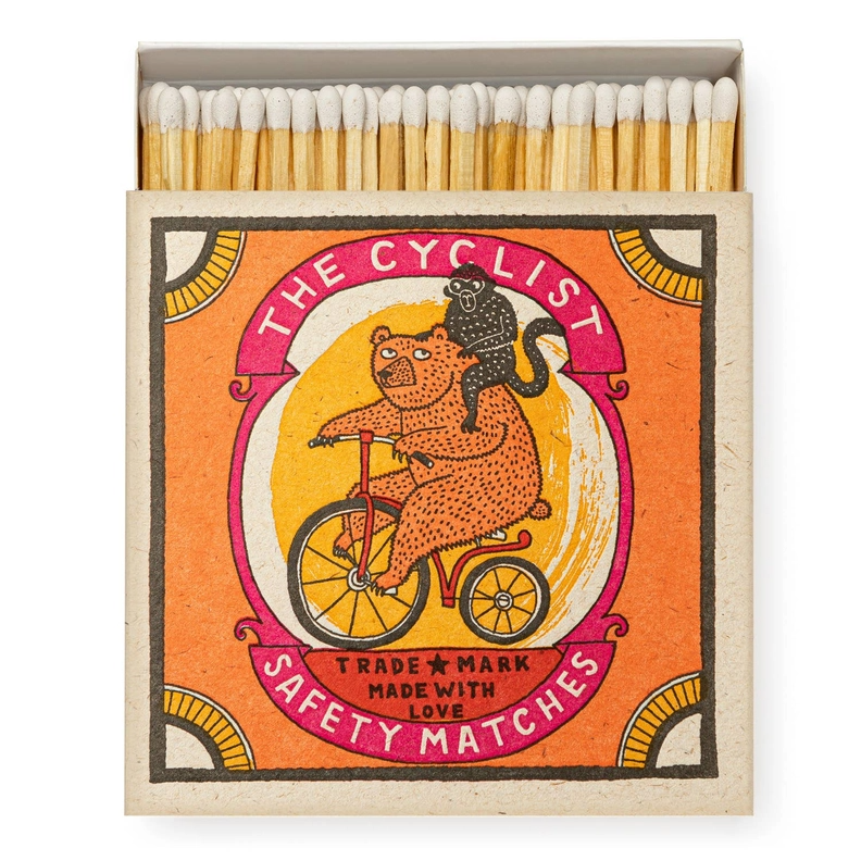 The Cyclist Square Safety Matches