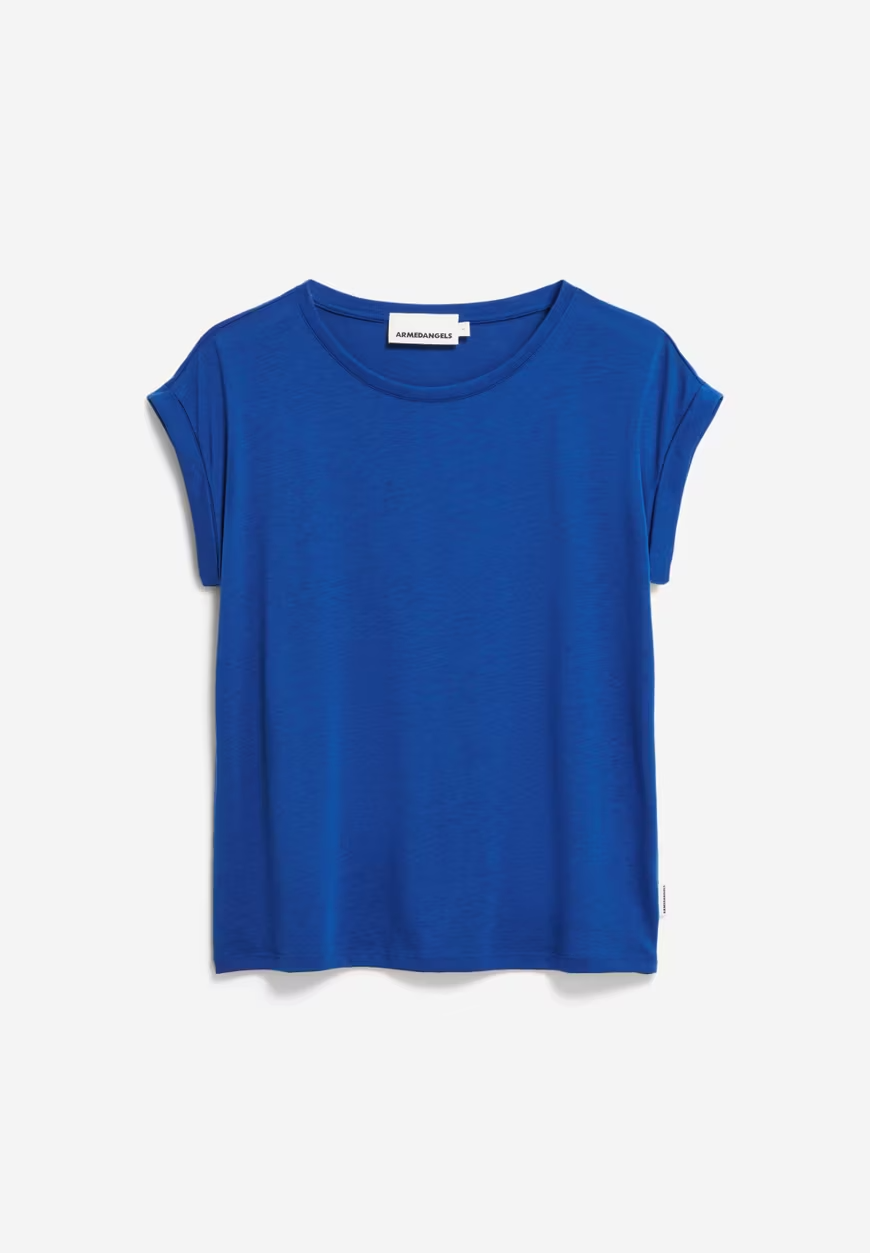 JILAANA Lapis Blue Regular T-Shirt