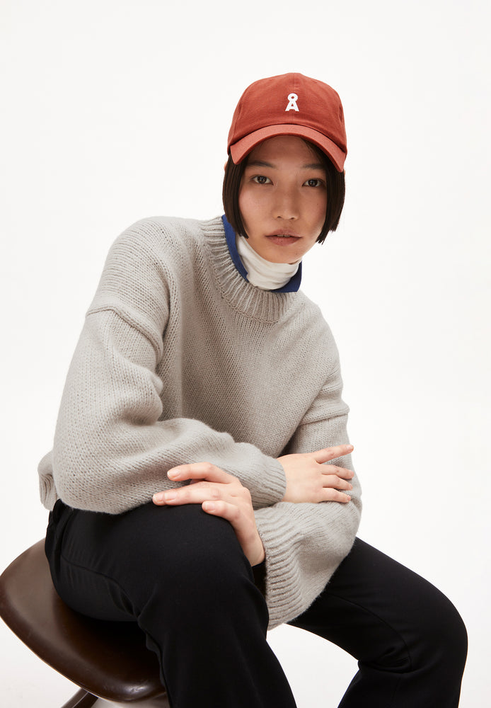 
                  
                    SADNAA SOLID Gravel Knit Jumper
                  
                