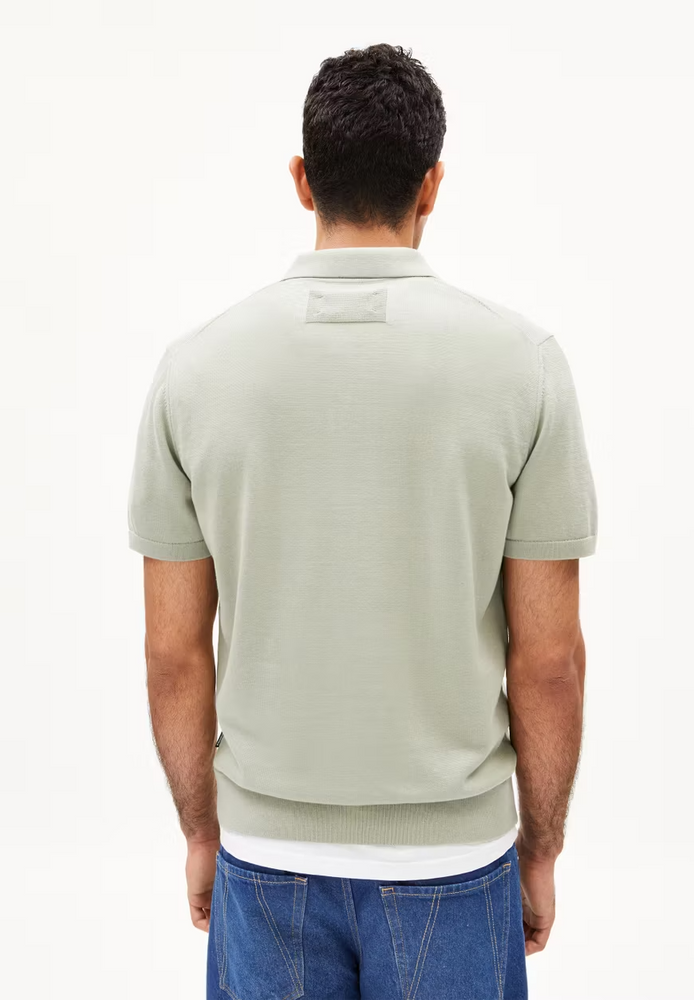 
                  
                    TAAKOS Seagreen Knit Polo T-Shirt
                  
                