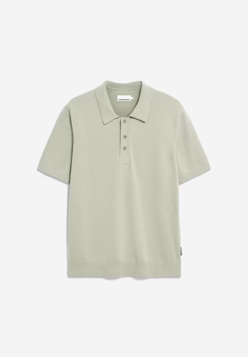 TAAKOS Seagreen Knit Polo T-Shirt