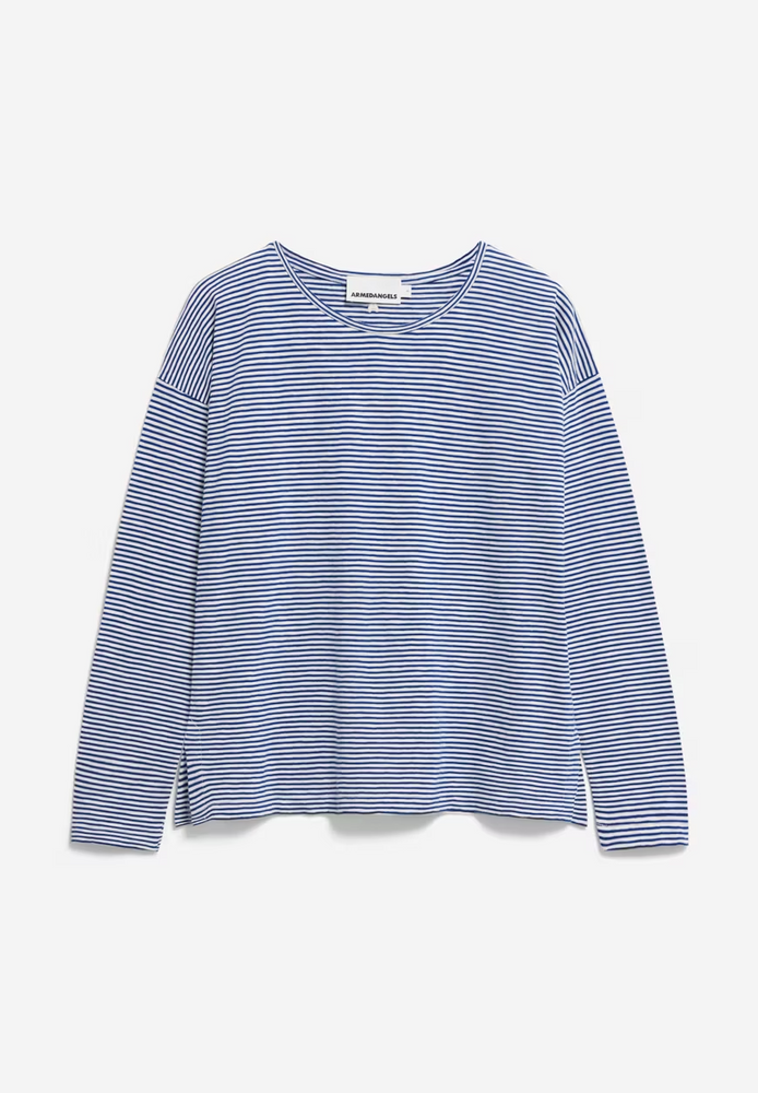 
                  
                    XIANAA LOVELY Oatmilk Lapis Blue Stripes Oversized Long Sleeve
                  
                