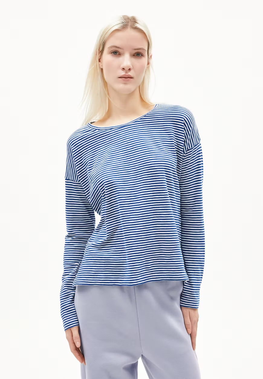 
                  
                    XIANAA LOVELY Oatmilk Lapis Blue Stripes Oversized Long Sleeve
                  
                