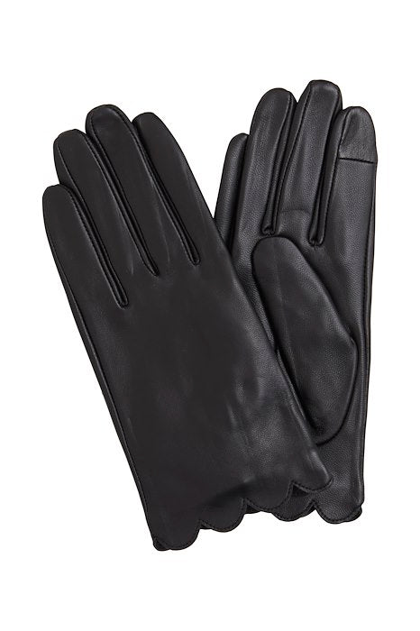 IAGIRRA Schwarze Lederhandschuhe