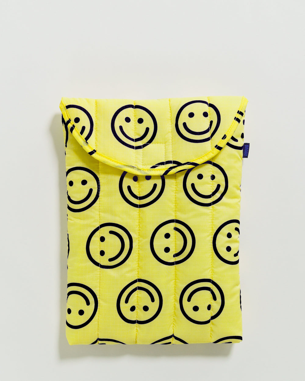 Yellow Happy Puffy Laptop Sleeve