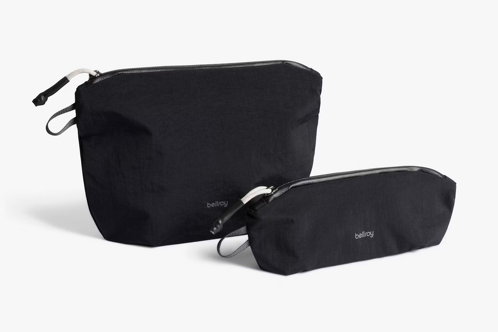 Black Lite Duo Pouch Set Of 2