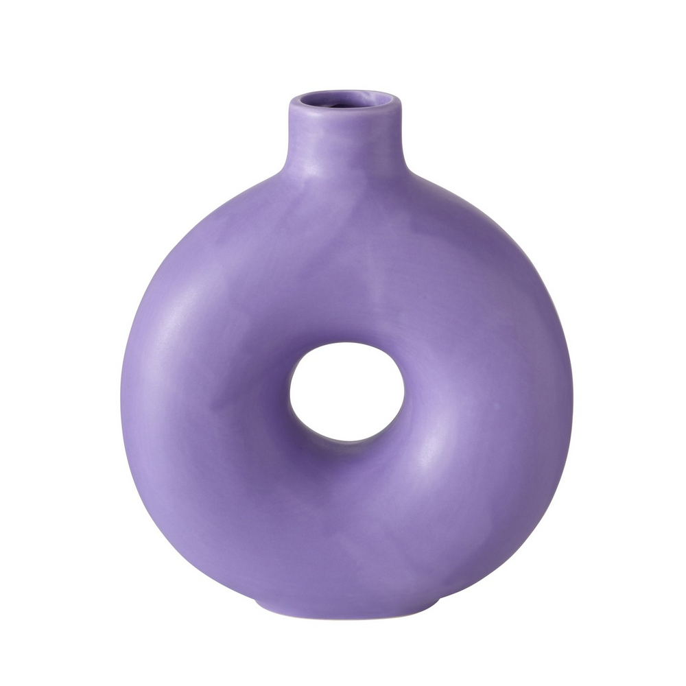 LANYO Purple Ceramic Vase