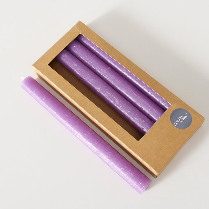 
                  
                    MELIA Purple Taper Candle Set Of 4
                  
                