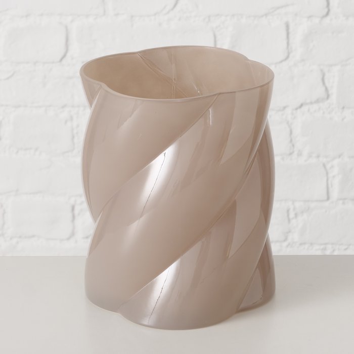 
                  
                    TWIRL Beige Glass Vase
                  
                