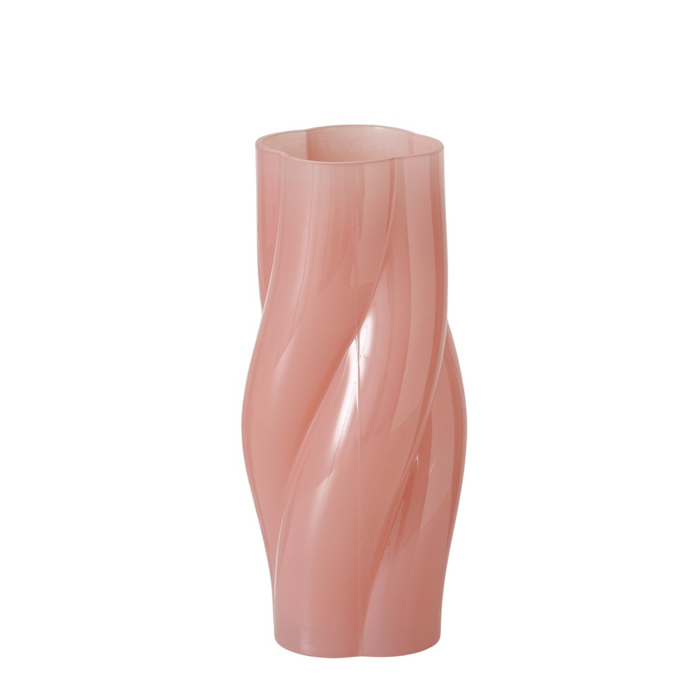 TWIRL Dark Rose Glass Vase