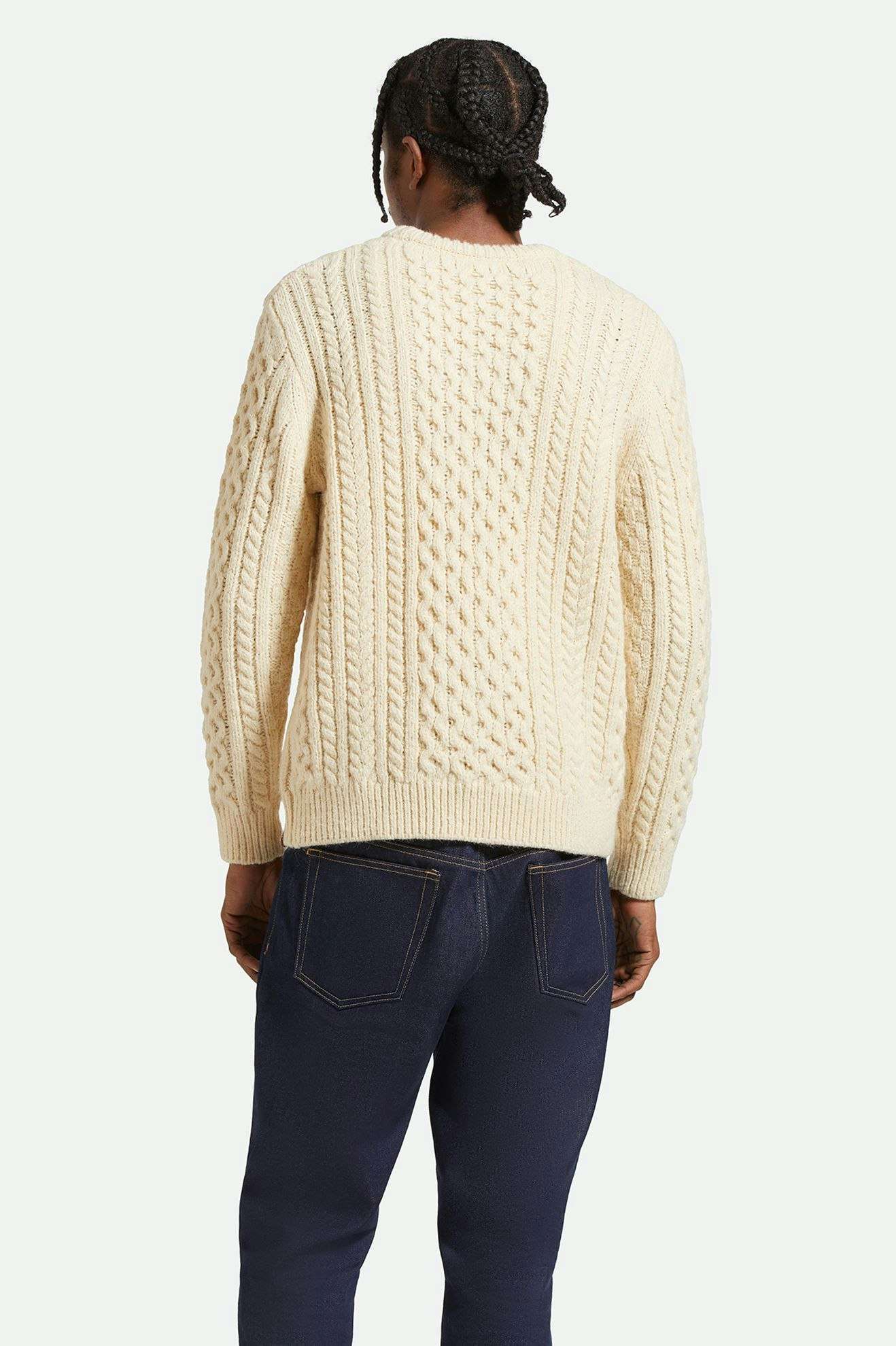 
                  
                    CLASSIC FISHERMAN'S Oatmeal Cable Knit Jumper
                  
                