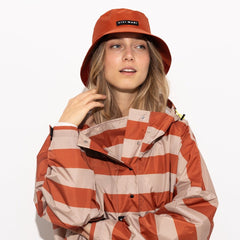 
                  
                    Cinnamon Latte Bold Stripes Raincoat
                  
                