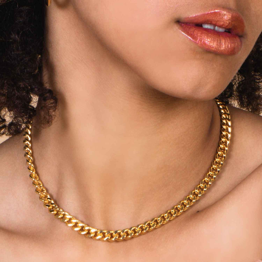 Cuban Links Chain Gold Necklace For Women By Talisa, 47% OFF