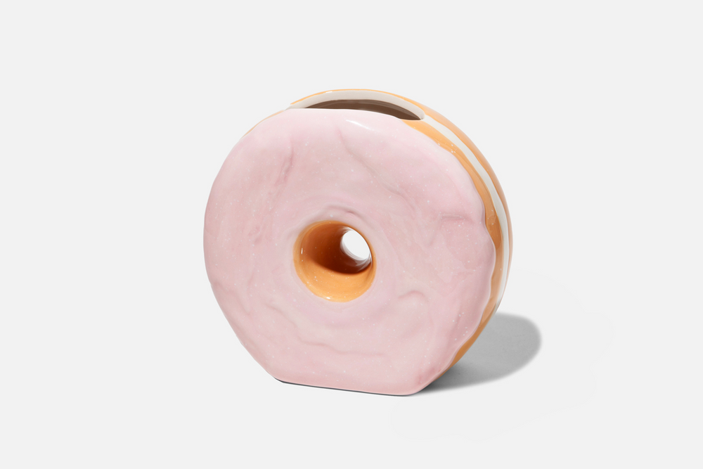 Pink Fast Food Donut Vase