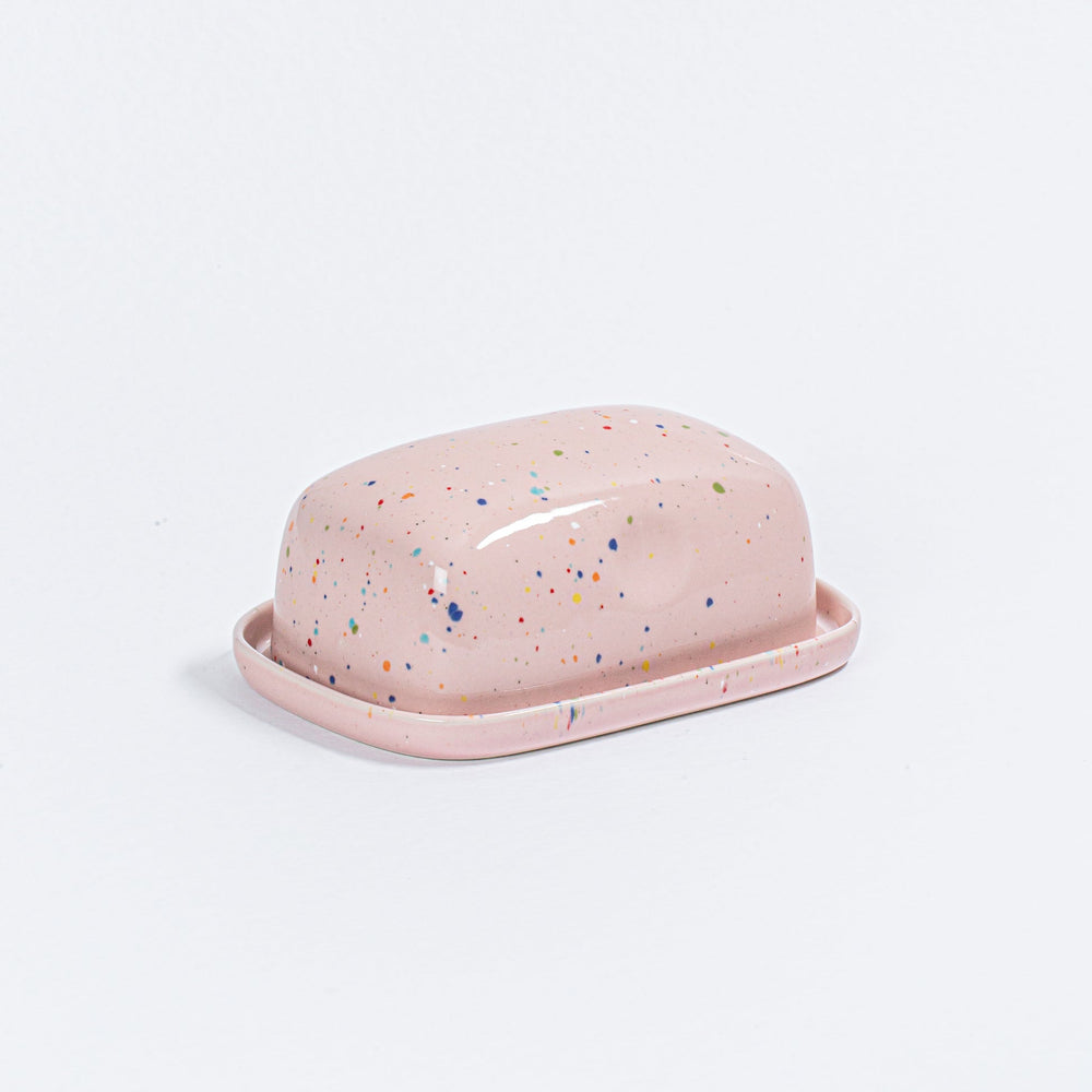 Pink Butter Dish