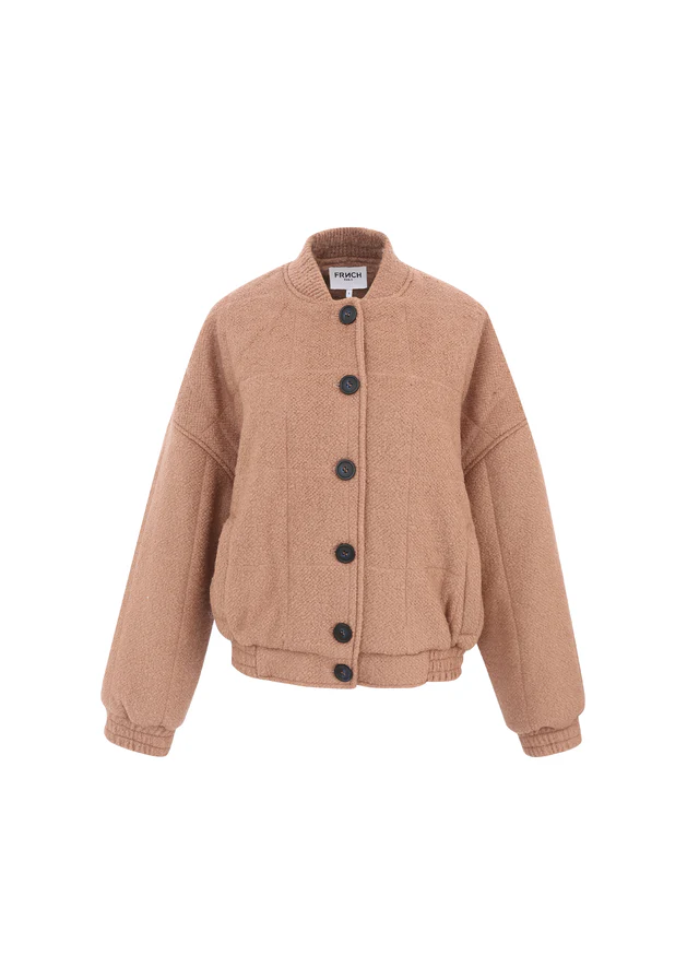 SATIA Beige Bomberjacke