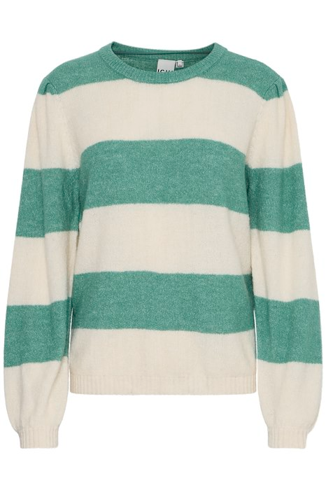 IHDUSTY Beryl Green Stripe Knit Jumper