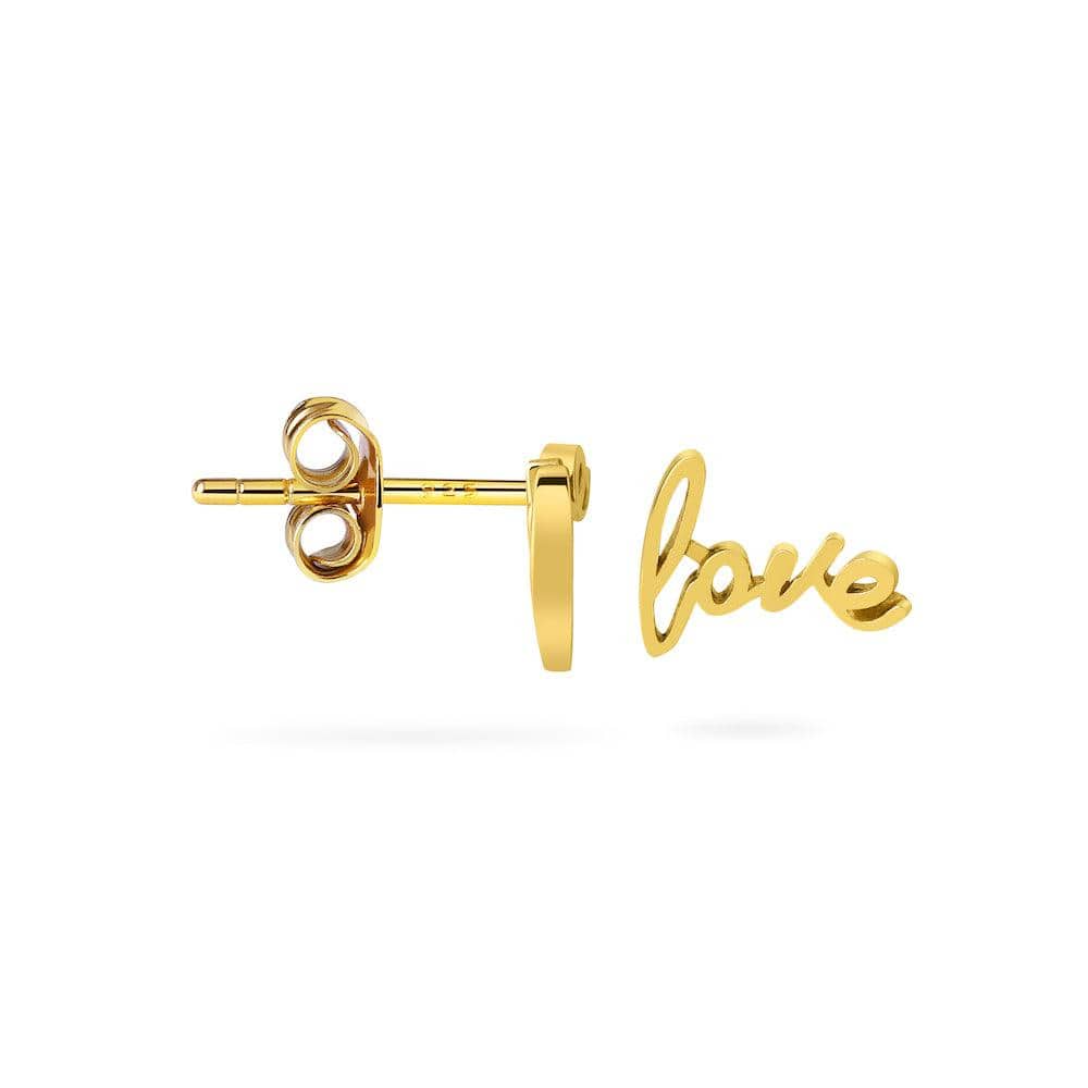 
                  
                    Ohrstecker „Love“ aus Gold
                  
                