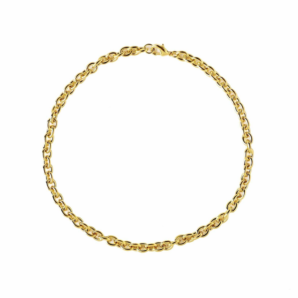 Gold Rolo Chain Necklace