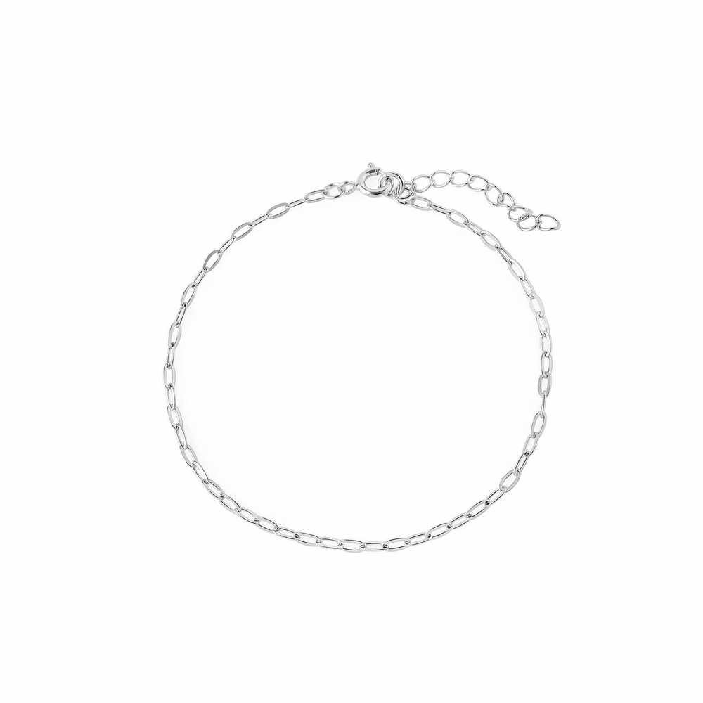 Silver Short Link Bracelet