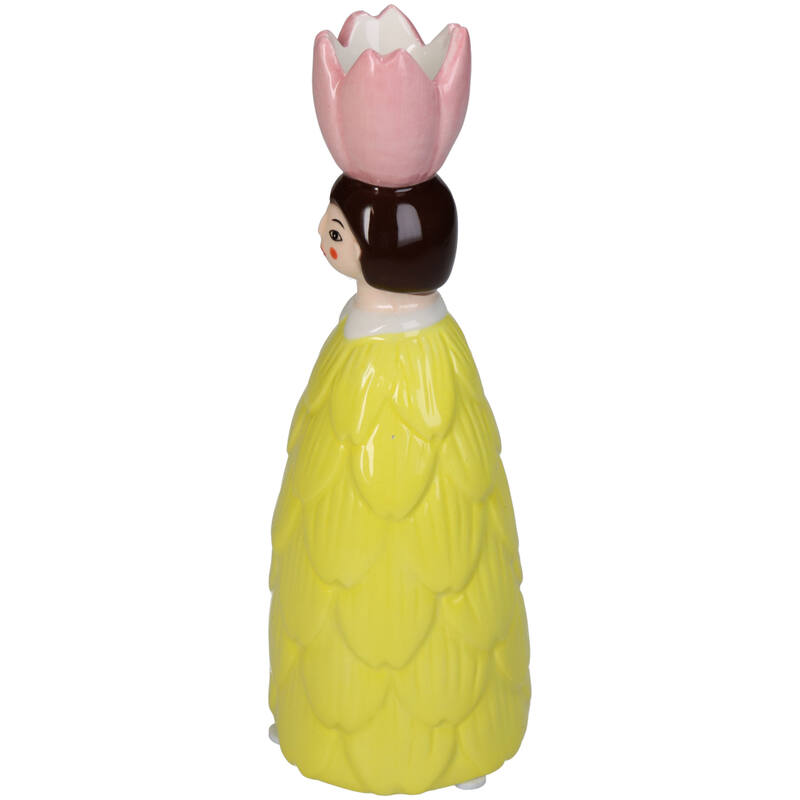 
                  
                    Yellow Flower Girl Candle Stick
                  
                