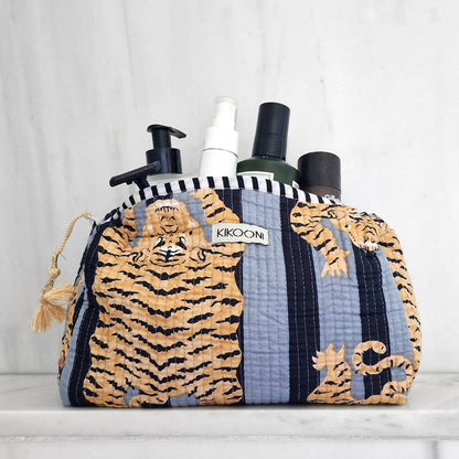 POPPY TIGER Black Cosmetic Bag