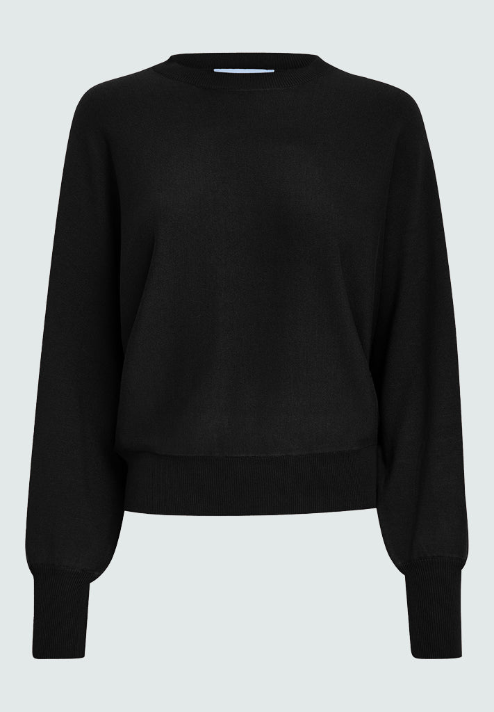 MSDANA Black Bat Sleeve Knit Jumper