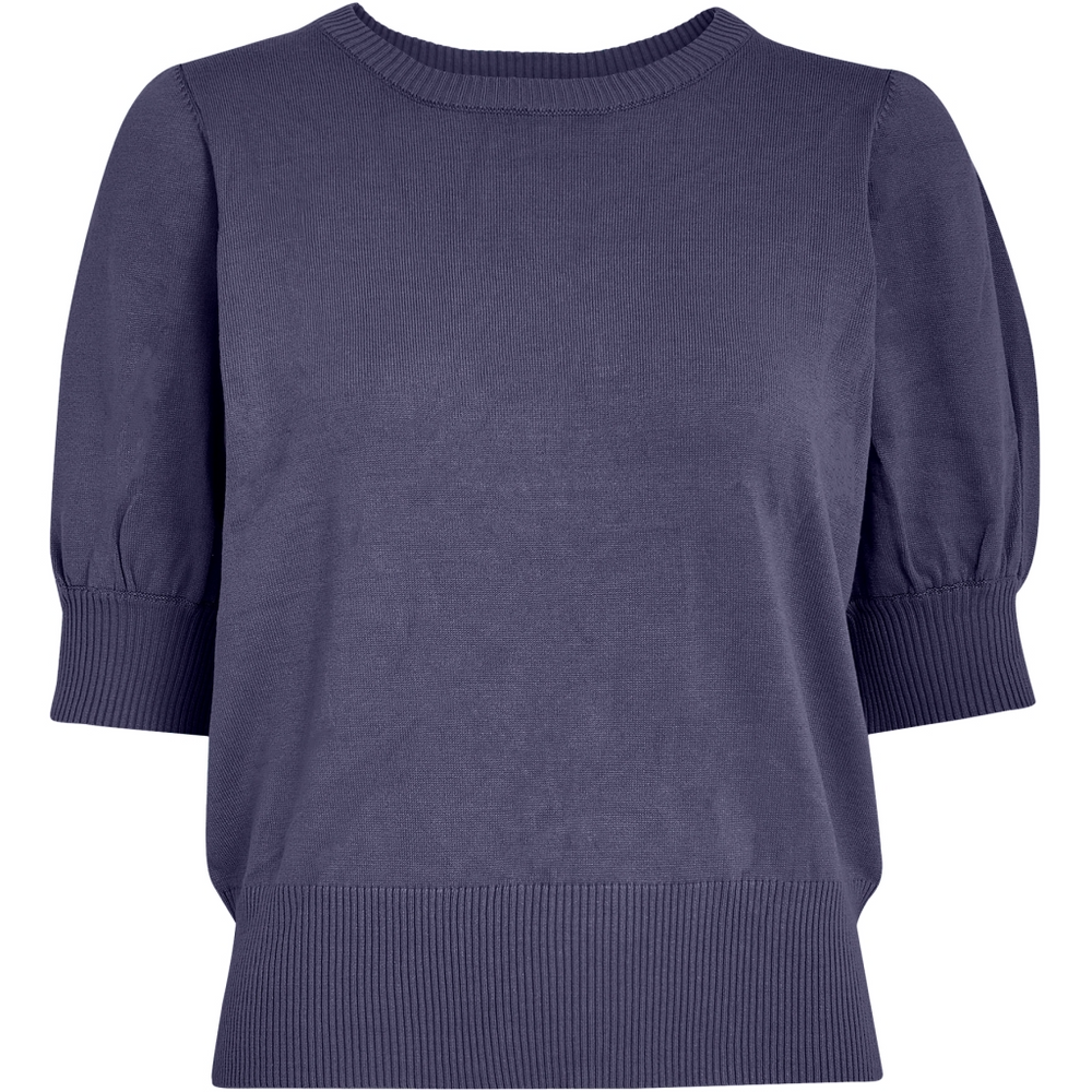 MSLIVA Skipper Blue Knit T-Shirt