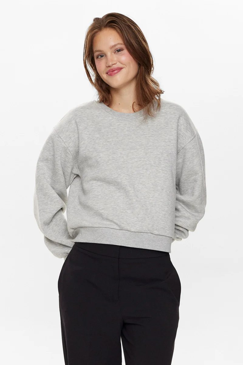 NUTYRA Medium Grey Melange Jumper