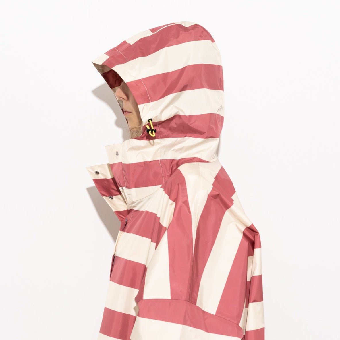 
                  
                    Blush Sand Bold Stripes Raincoat
                  
                