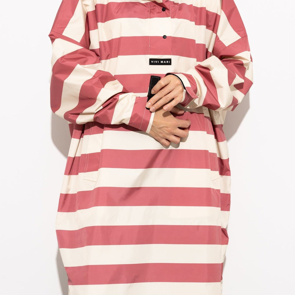 
                  
                    Blush Sand Bold Stripes Raincoat
                  
                