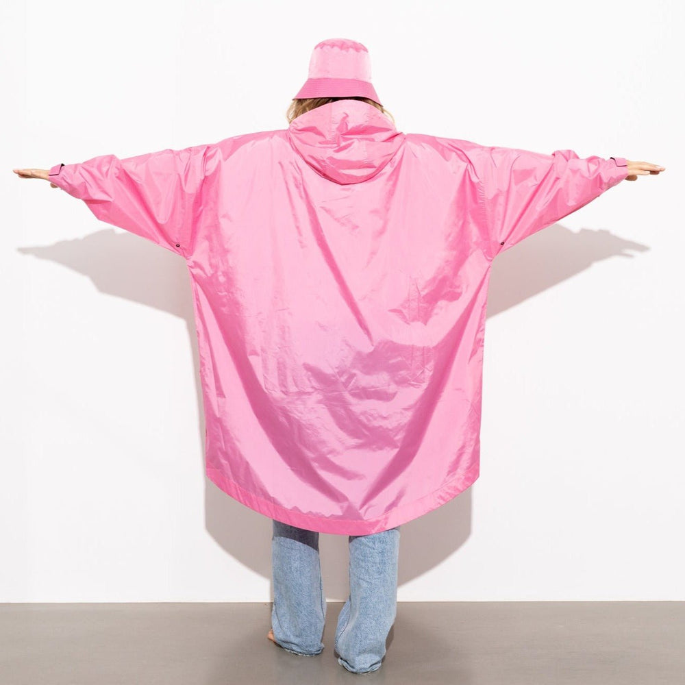 Pale pink raincoat online