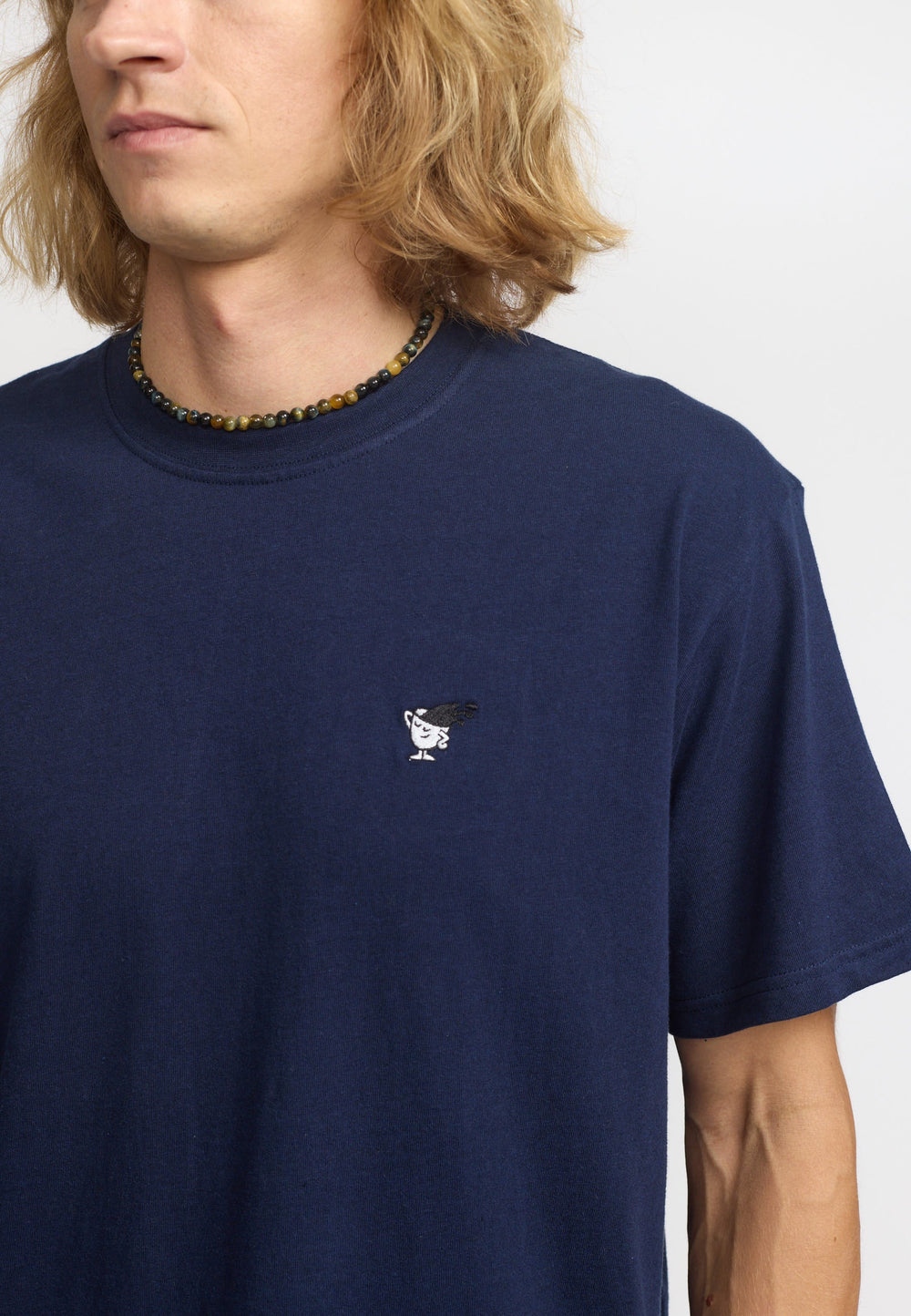 Navy Melange Application T-Shirt