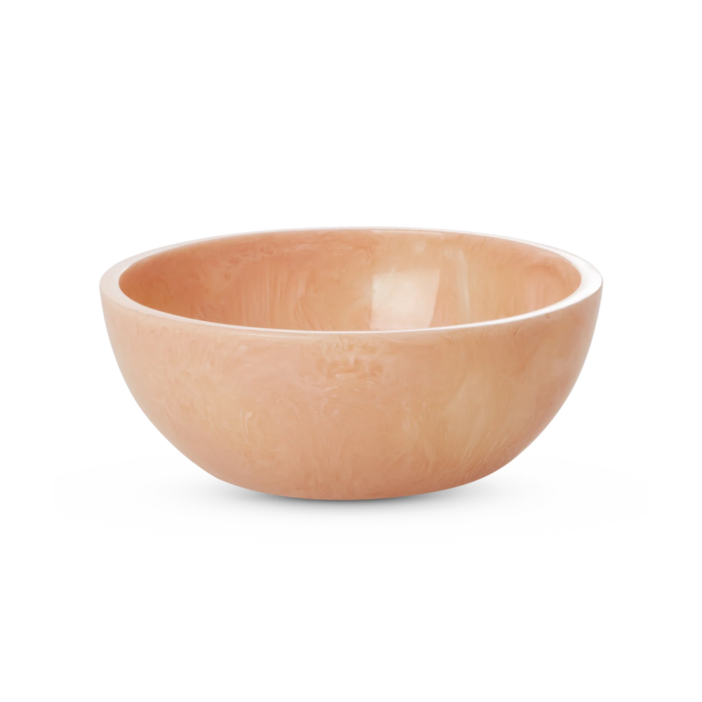 Large Soft Pink Resin Bowl