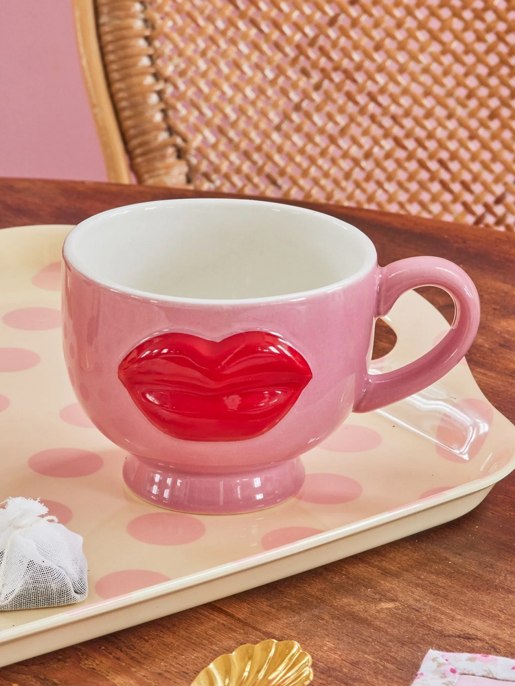 
                  
                    Pink Embossed Red Lips Ceramic Mug
                  
                