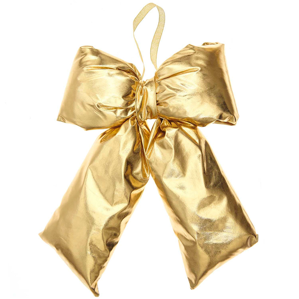 Gold Christmas Bow Decoration