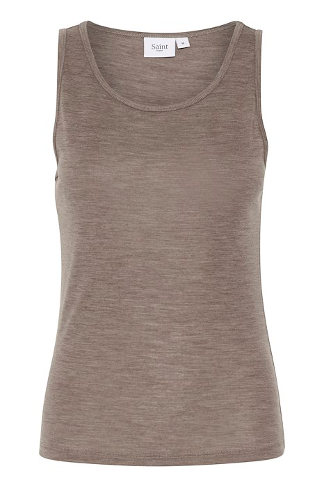 GARIMASZ Iron Melange Wool Tank Top