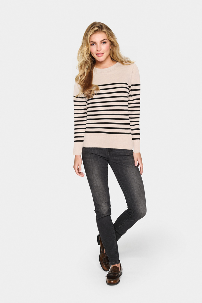 
                  
                    MILASZ Gray Morn Mila Stripe Knit Jumper
                  
                