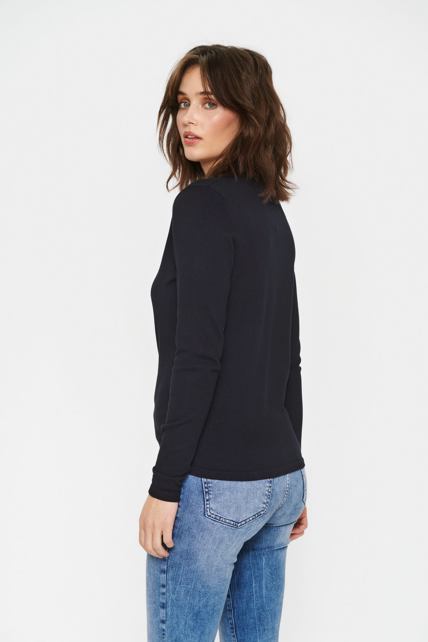 
                  
                    MILASZ Night Sky Round Neck Knit Cardigan
                  
                