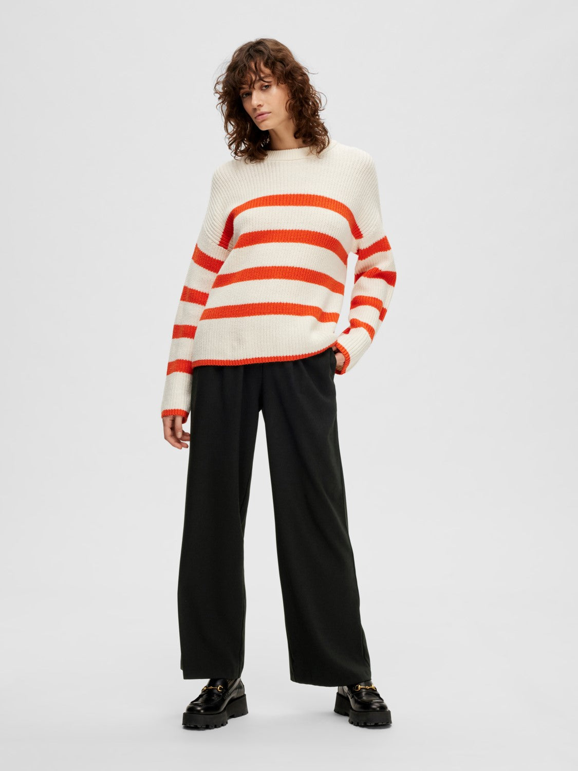 
                  
                    SLFTINNI Black Relaxed Wide Trousers
                  
                